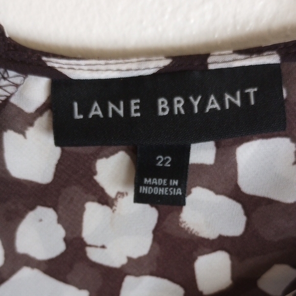 Lane Bryant Black and White Relaxed Tank Top - Picture 2 of 6